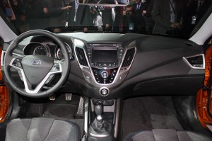 Interior del Hyundai Veloster 2012 Interior del Hyundai Veloster 2012